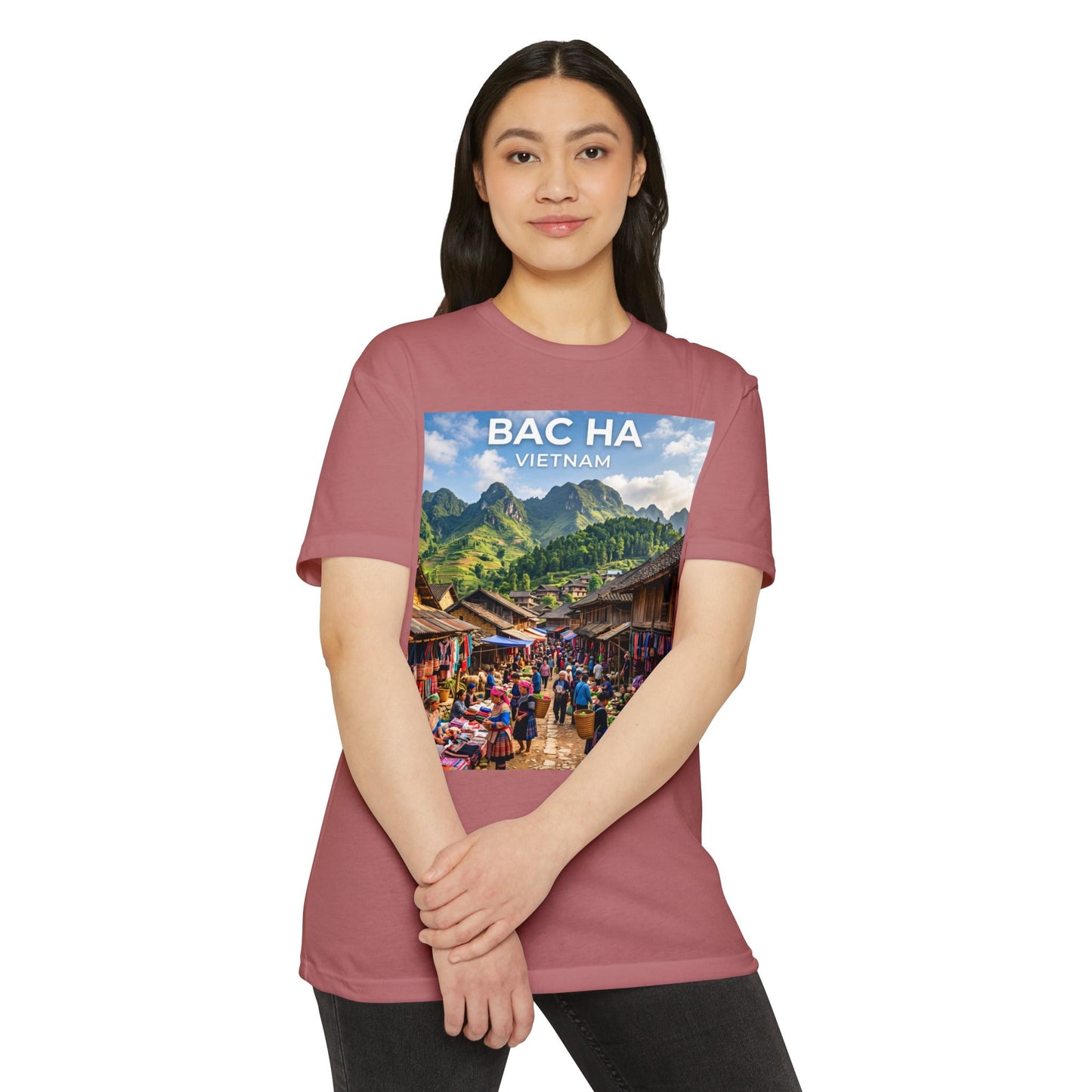 Bac Ha Vietnam Market Photo T-Shirt — Vietnamese Travel Souvenir Tee