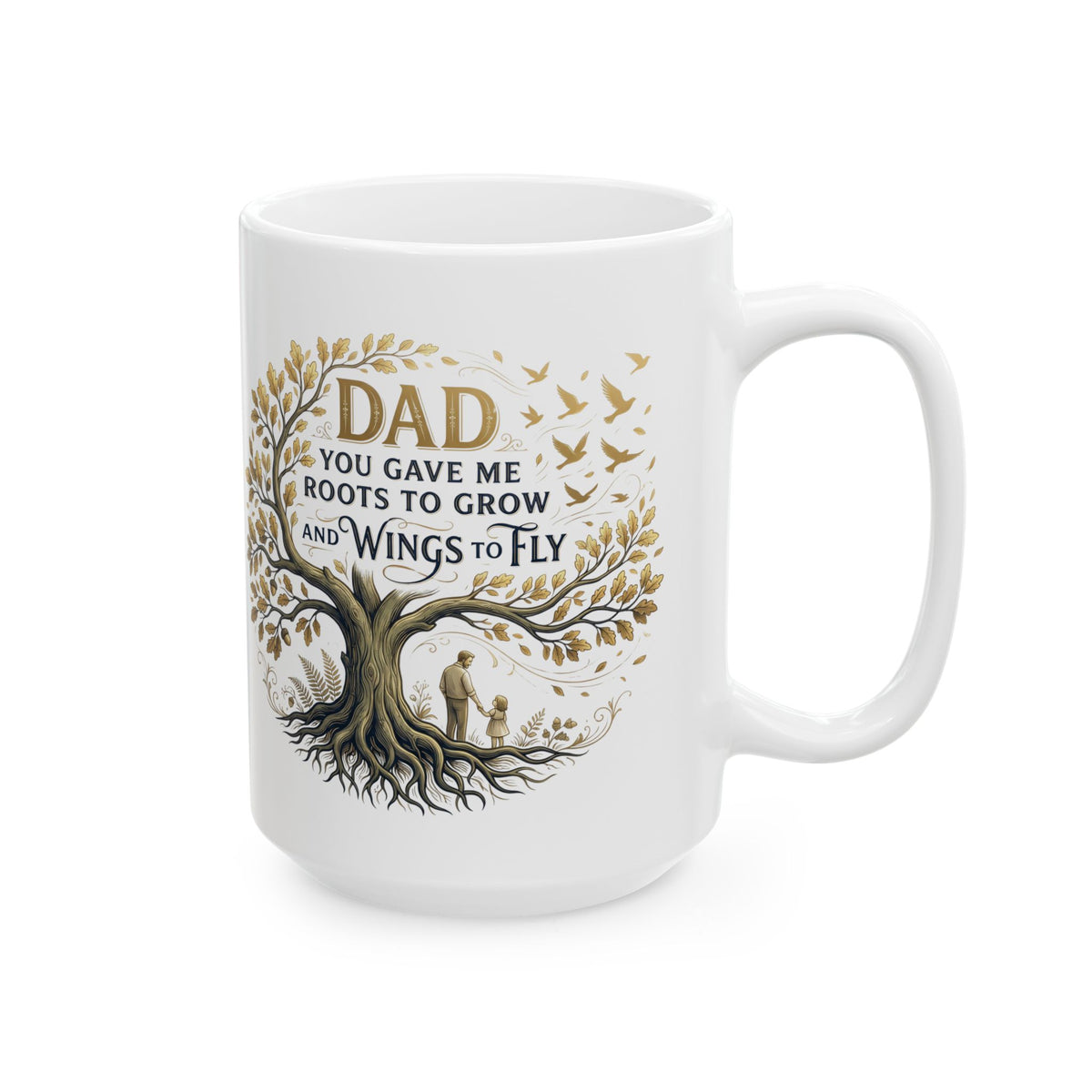 Grow Softly Floral Inspirational Ceramic Mug