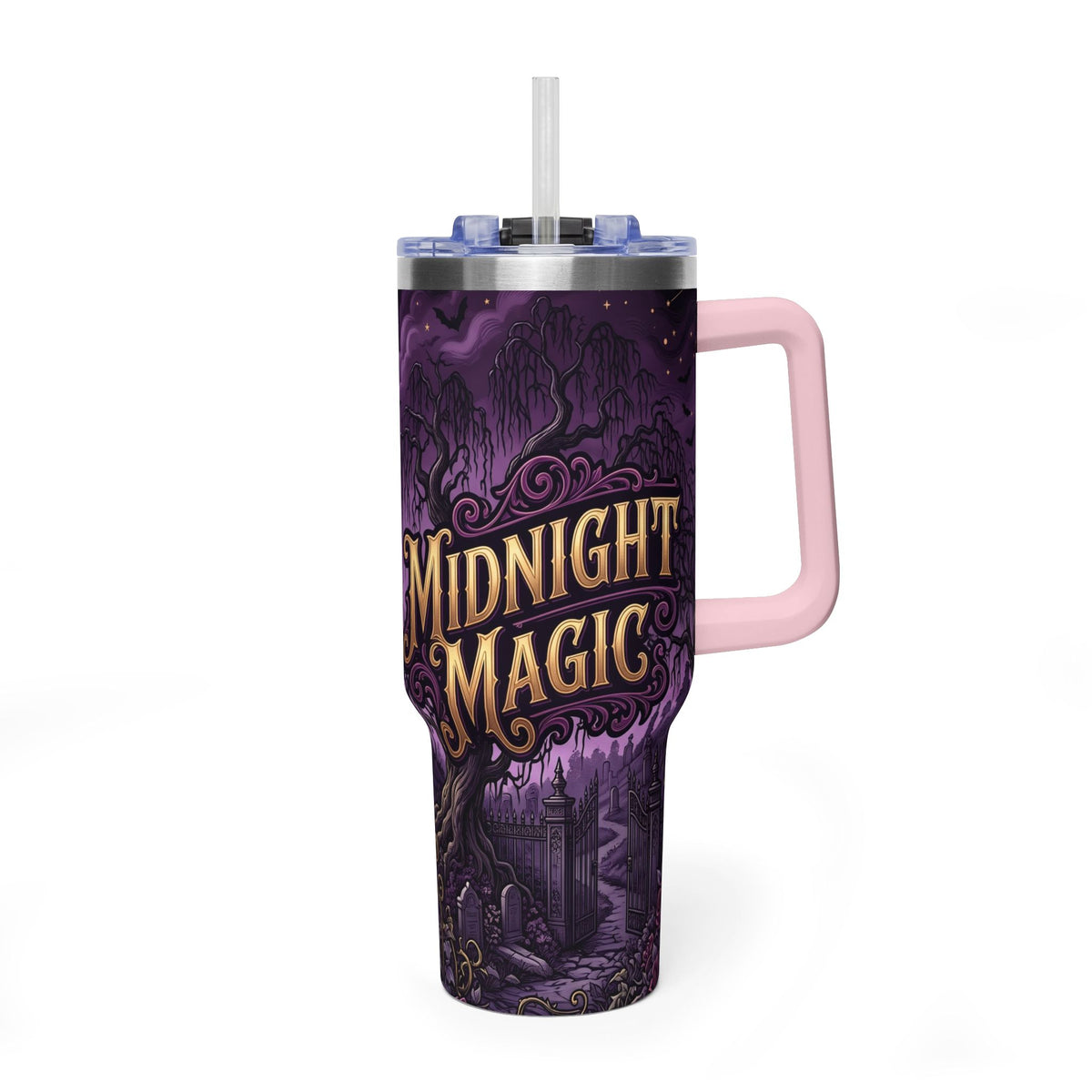 40oz Halloween Haunted Castle Thermal Tumbler