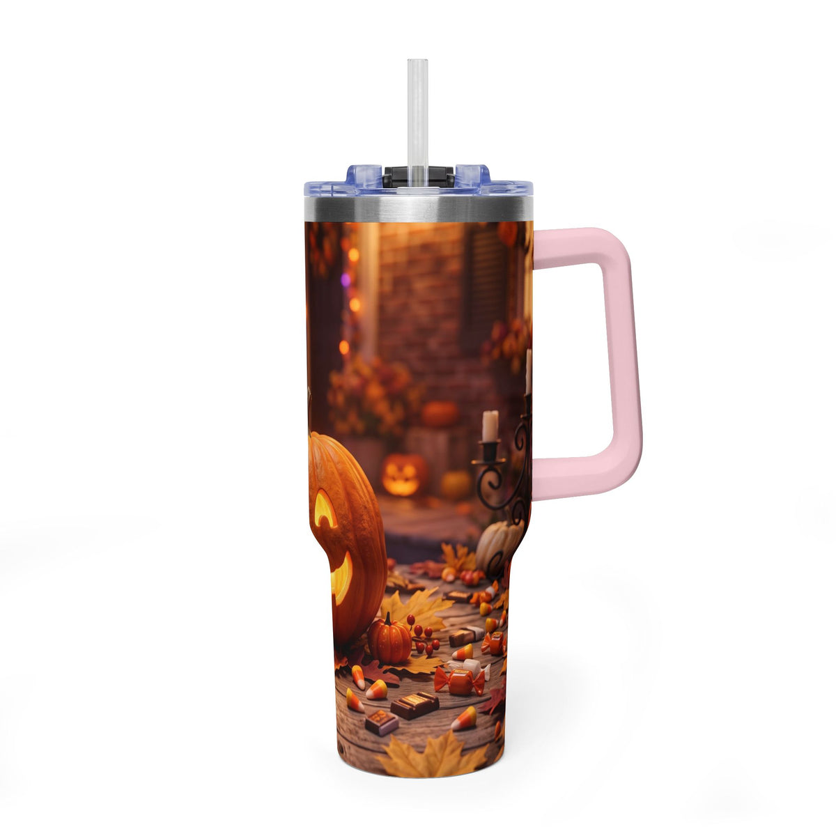 Halloween Pumpkin Jack-O’-Lantern 40oz Thermal Tumbler