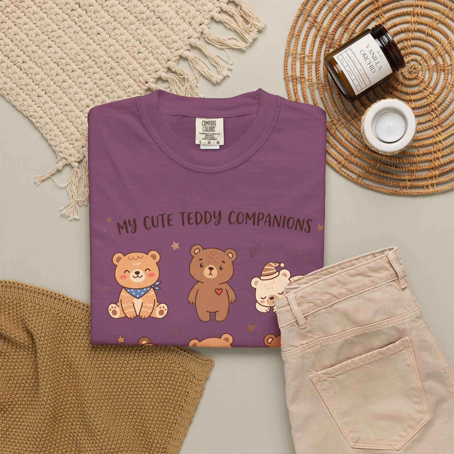 T-Shirt — Cute Teddy Companions Graphic Tee ("My Cute Teddy Companions — Little Warm & Cozy Friends")