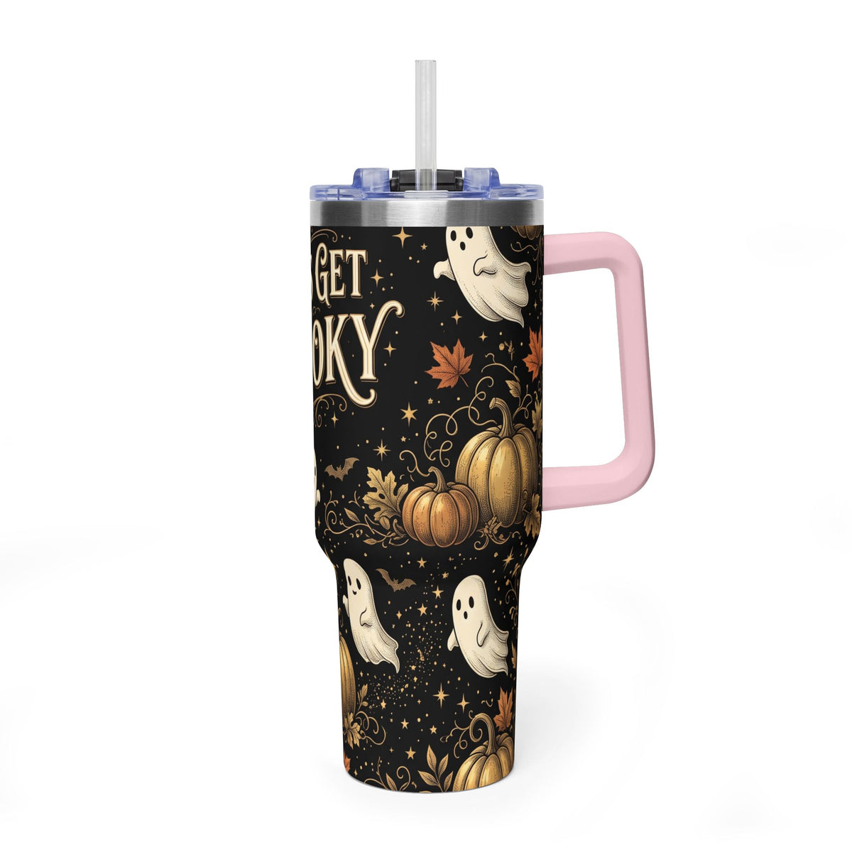 Let’s Get Spooky Halloween Ghosts 40oz Tumbler