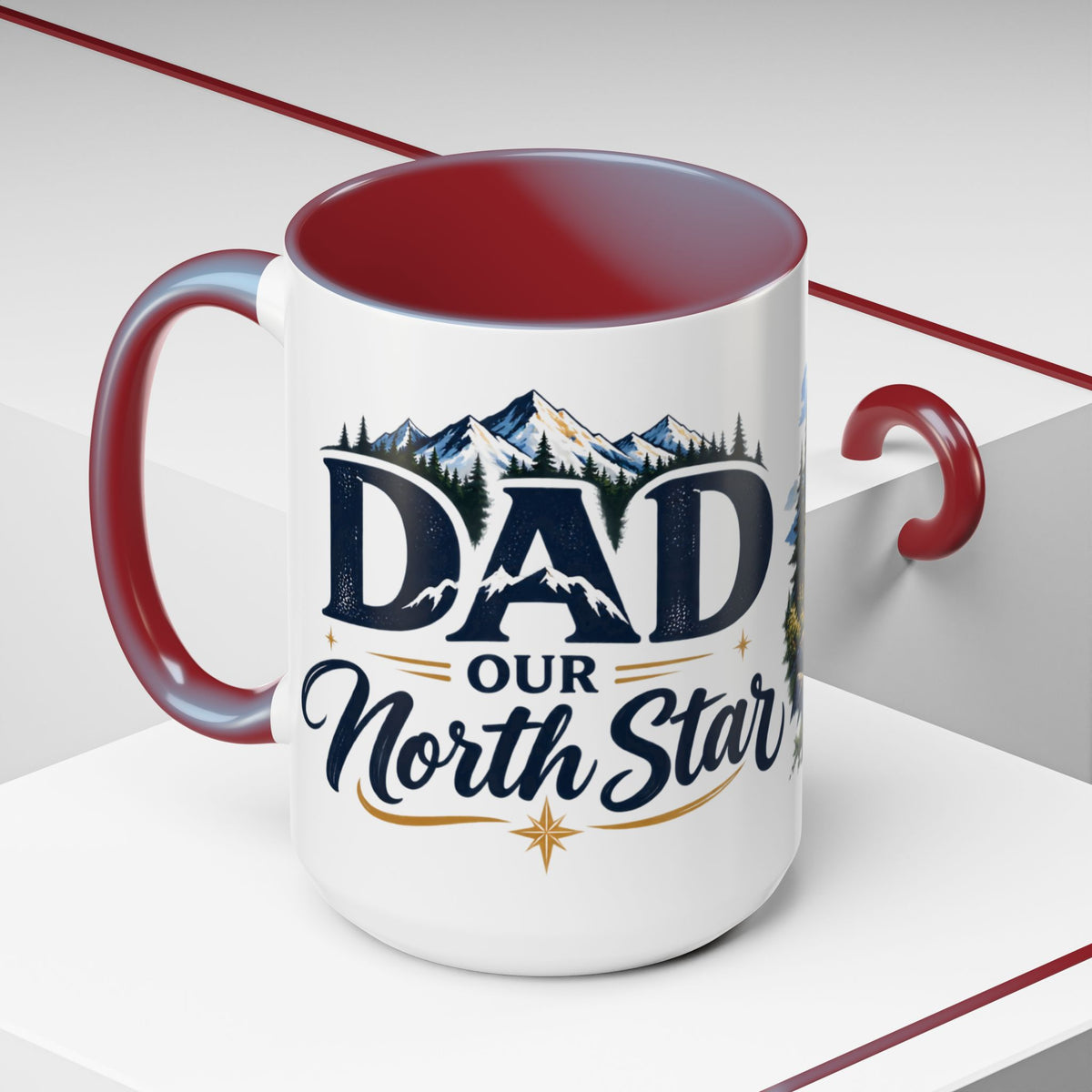 Adventure Compass Mountain Coffee Mug
