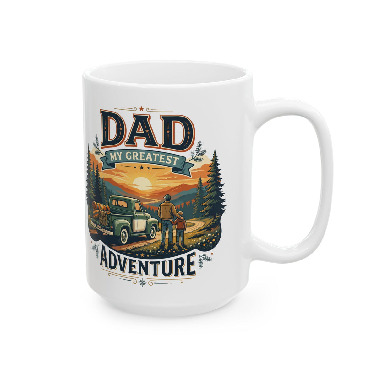 Adventure Awaits Nature Landscape Ceramic Mug