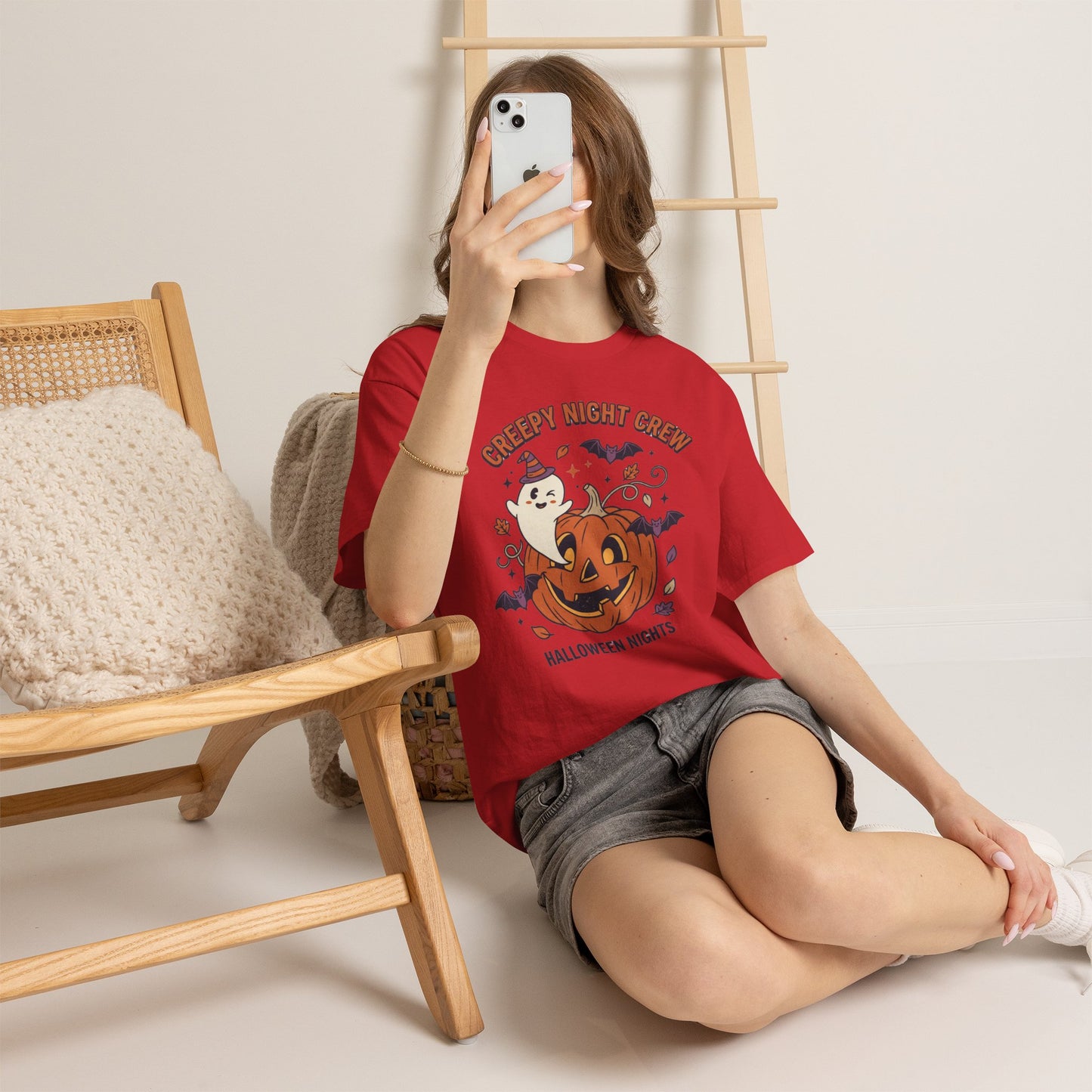 Halloween Nights T-Shirt — Creepy Night Crew Pumpkin & Ghost Tee