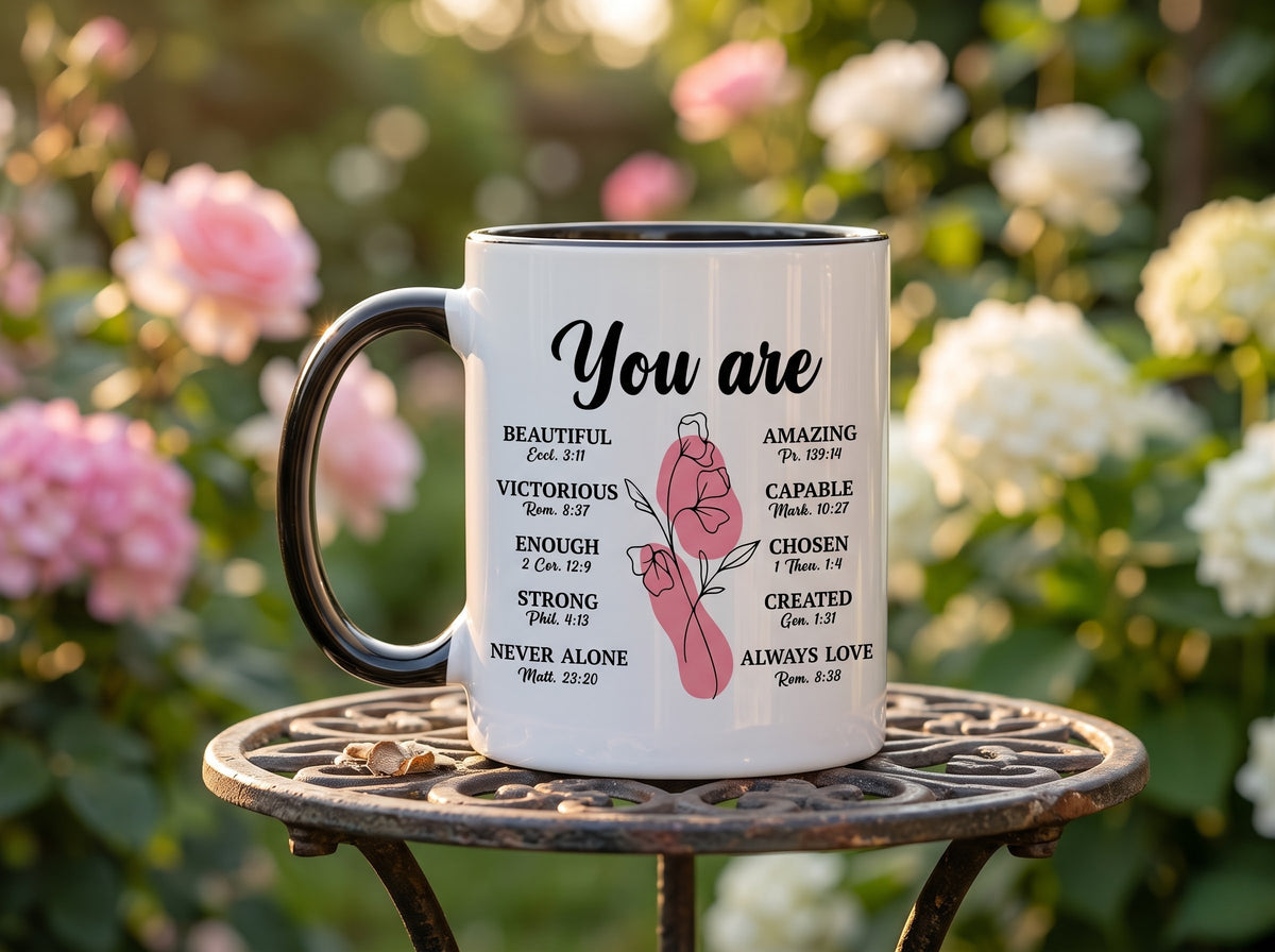 Christian Mug 11Oz, Religious Faith Bible Verse Cup, Christian Gifts for Women, Mom, Inspirational Spiritual Jesus Mug, Godly Coffee Cups, Biblical-Based Birthday Ideas