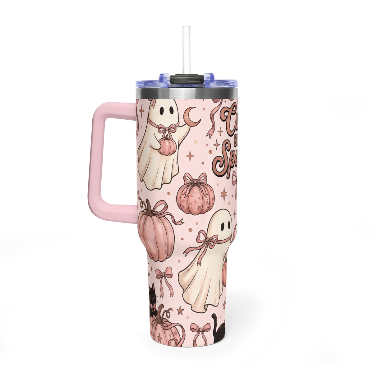 Cute But Spooky Ghosts & Pumpkins 40oz Tumbler