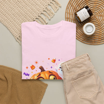 Halloween Pumpkin & Friendly Ghost T-Shirt