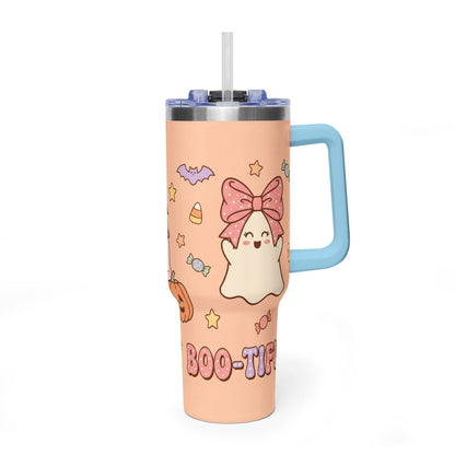 40oz Halloween Ghosts & Pumpkins Thermal Tumbler