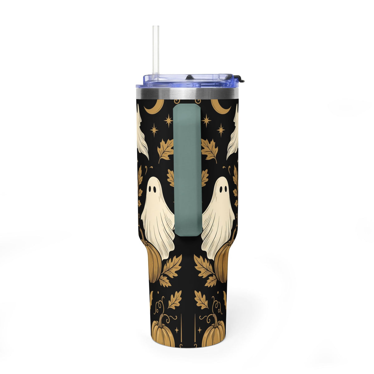 Let’s Get Spooky Halloween Ghosts & Pumpkins 40oz Thermal Tumbler
