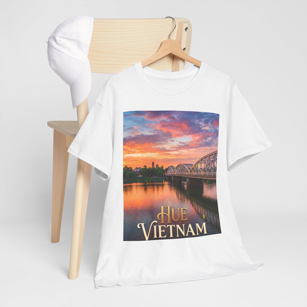 Hue Vietnam Sunset T-Shirt - Scenic Travel Souvenir Tee