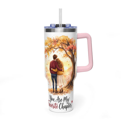 40oz Tumbler – You Are My Favorite Autumn Couple Gift