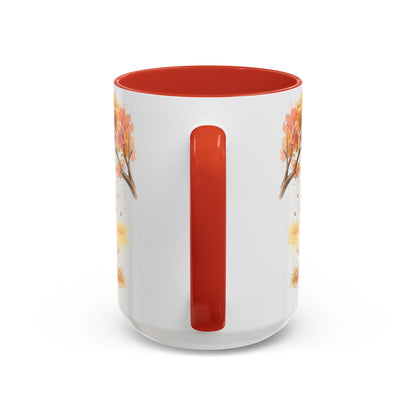 Autumn Couple Under Tree Coffee Mug