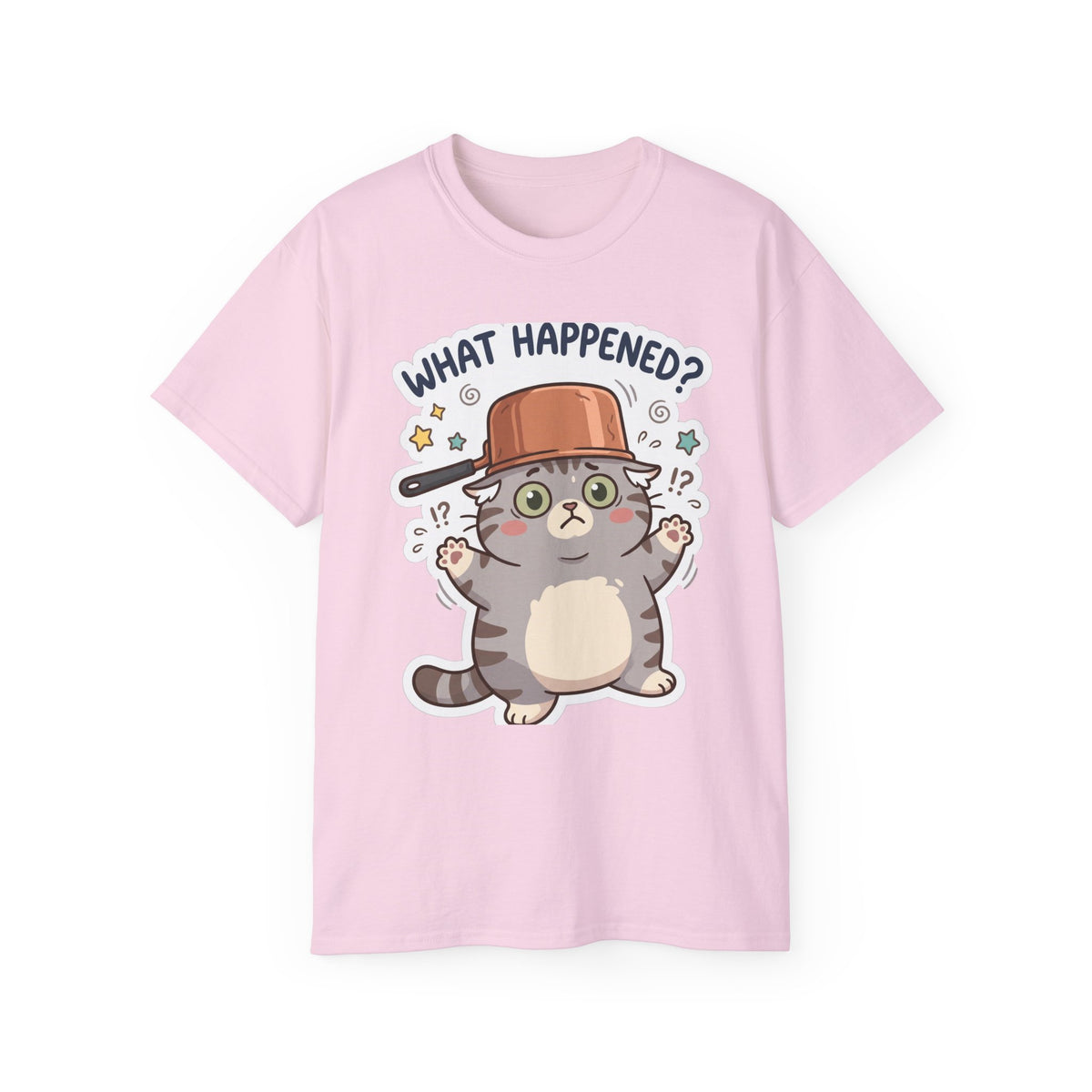 What Happened? Cute Kitten Graphic Tee