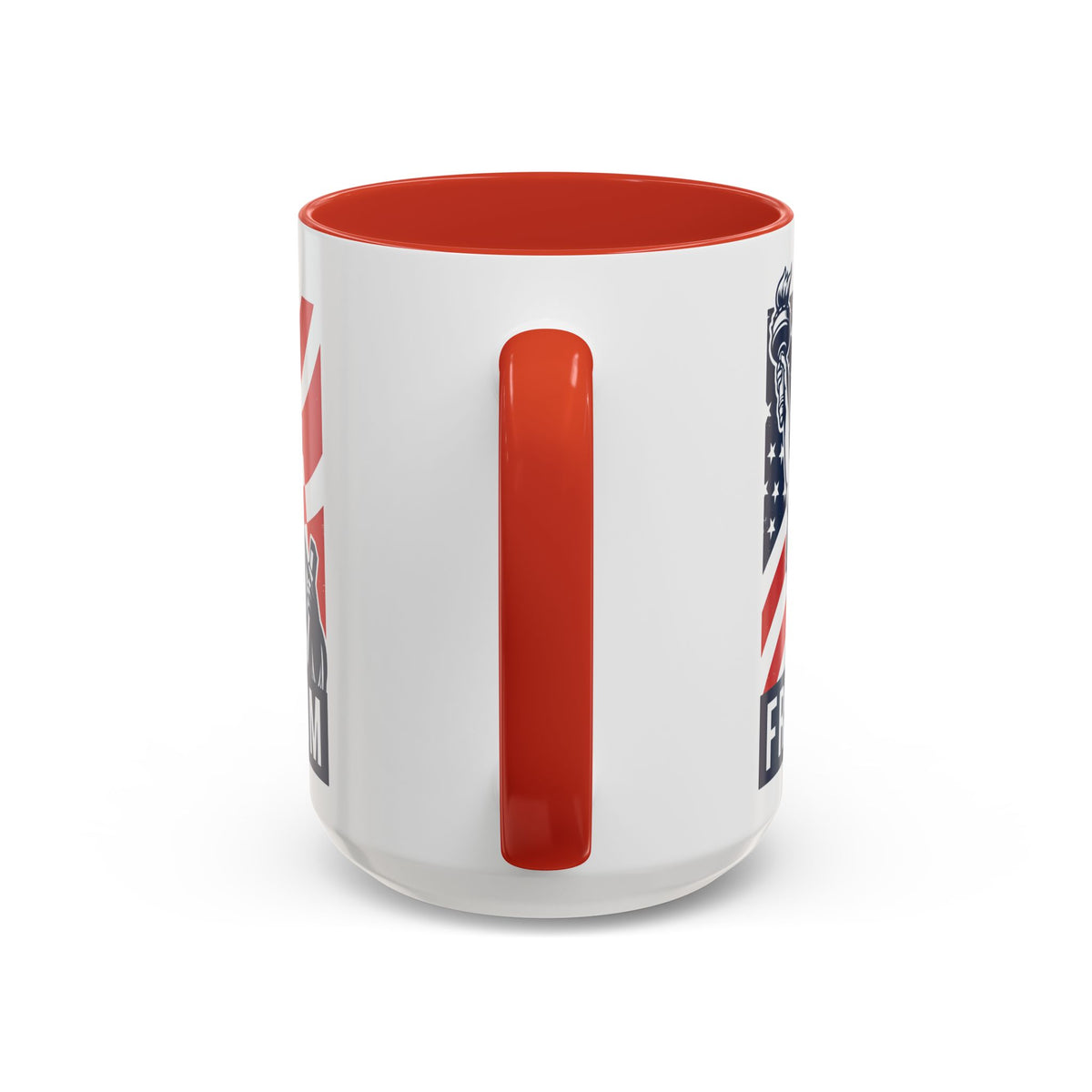 Freedom Statue Accent Coffee Mug — Patriotic Liberty 11/15oz
