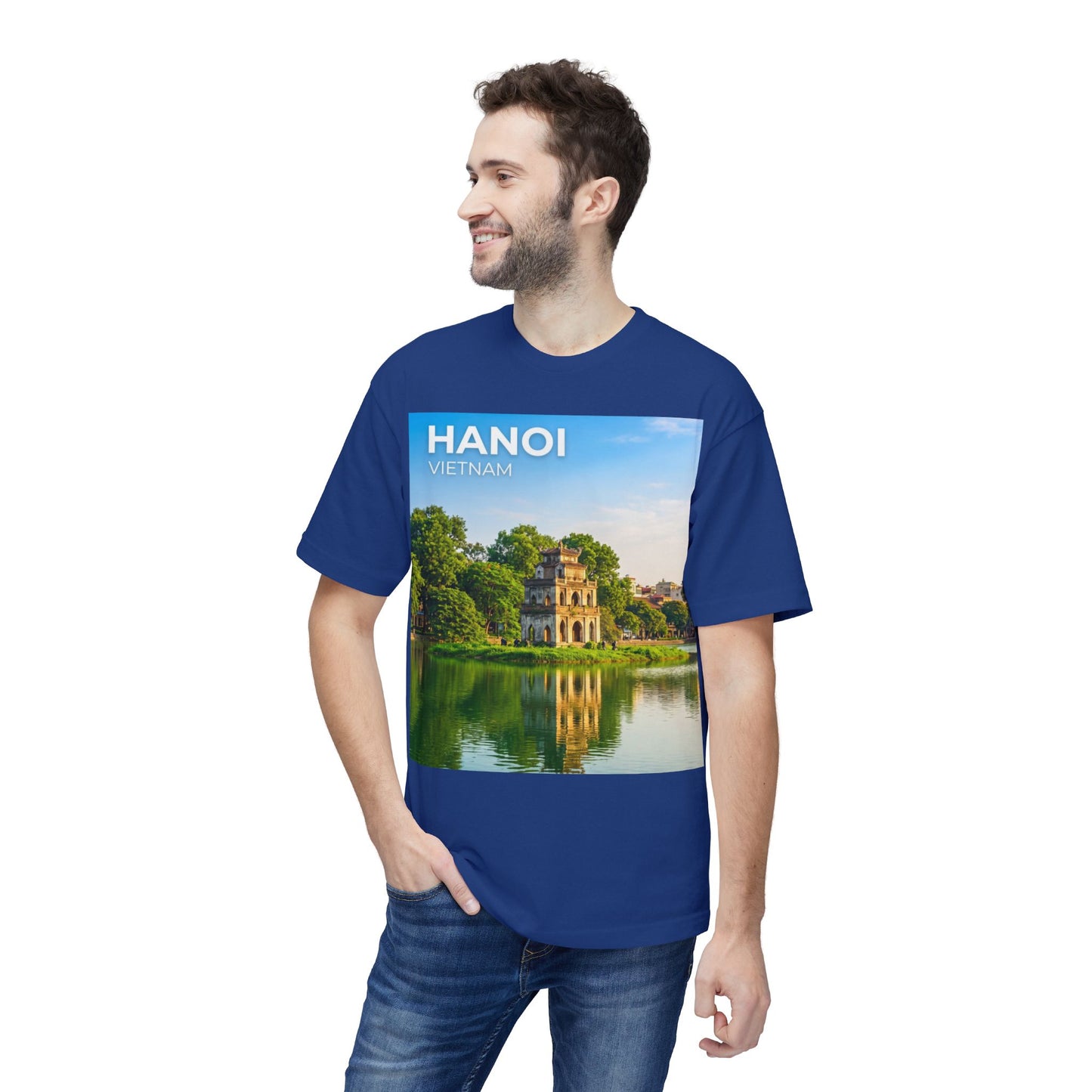 Hanoi Vietnam Travel T-Shirt – Hoan Kiem Lake Temple Photo Tee