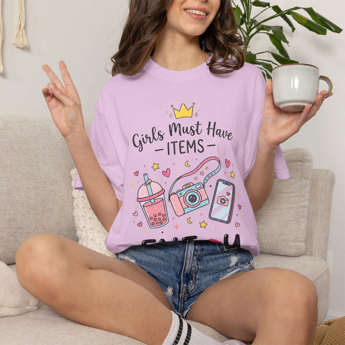 Girls Must Have Items "Enjoy" Graphic T-Shirt