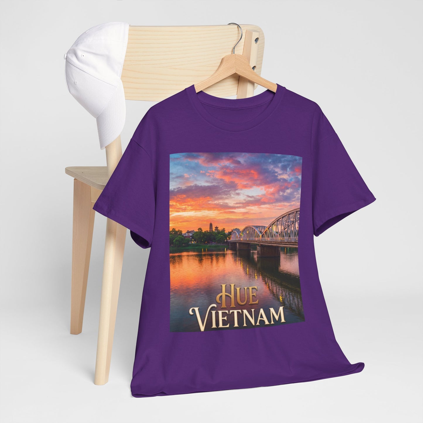 Hue Vietnam Sunset T-Shirt - Scenic Travel Souvenir Tee
