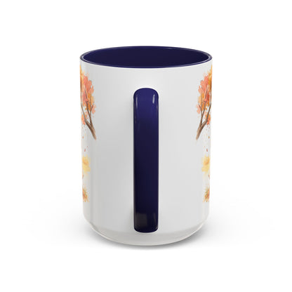Autumn Couple Under Tree Coffee Mug