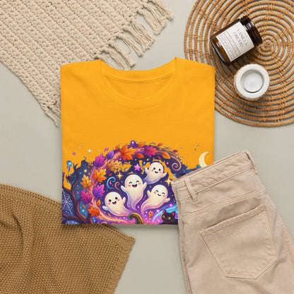 Halloween Pumpkin & Ghosts T-Shirt — Cute Spooky Jack-O'-Lantern Tee