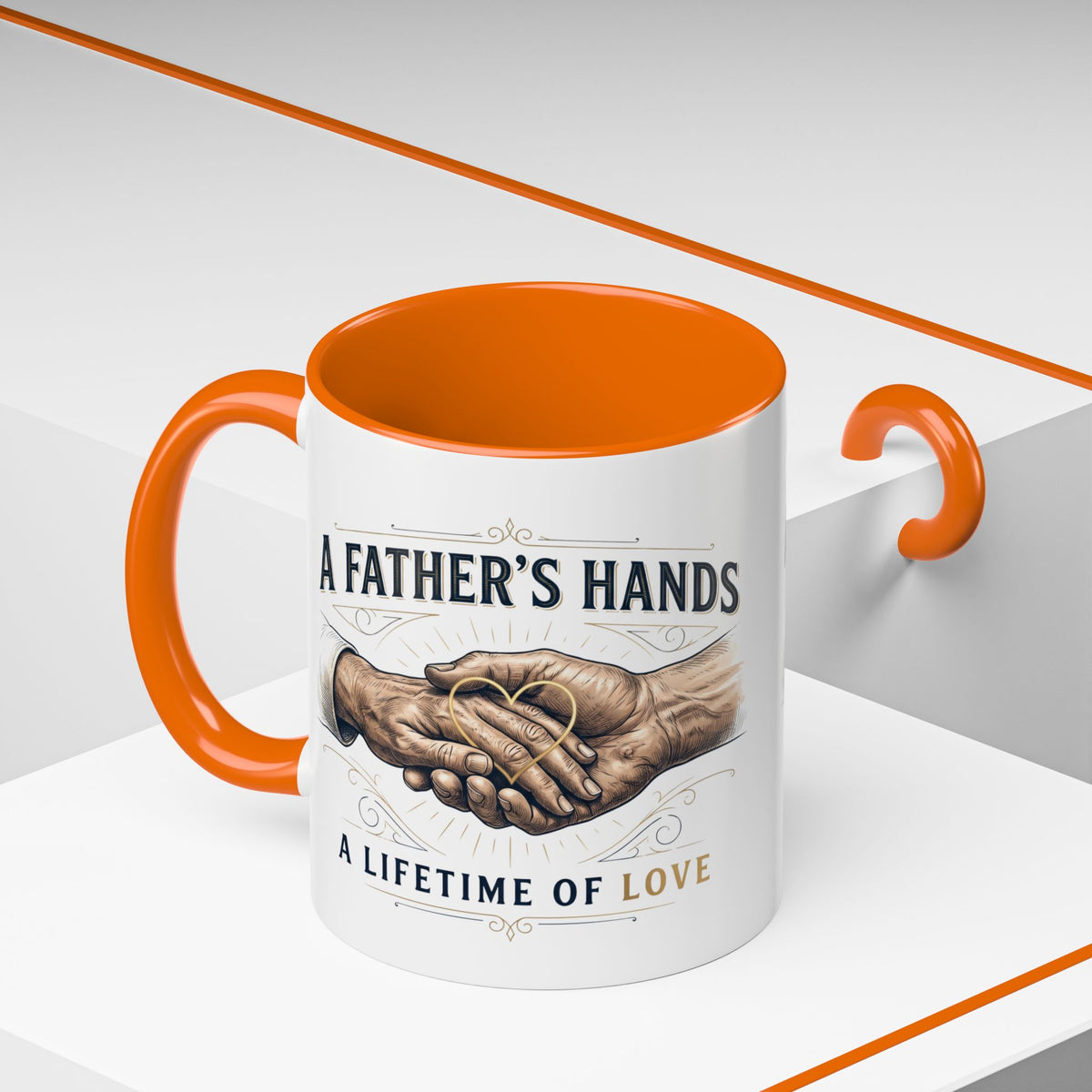 Father’s Hands, A Lifetime of Love Coffee Mug
