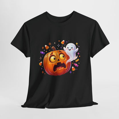 Halloween Pumpkin & Friendly Ghost T-Shirt