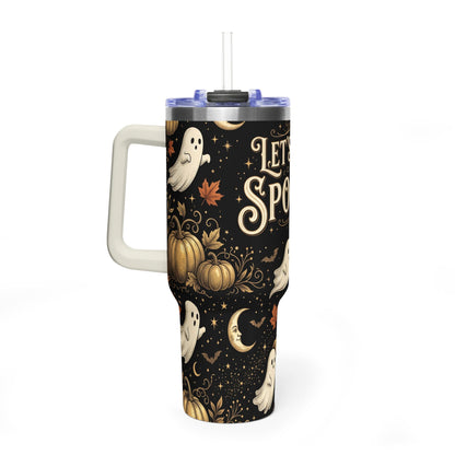 Let’s Get Spooky Halloween Ghosts 40oz Tumbler