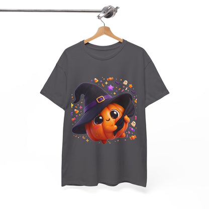 Pumpkin Witch T-Shirt — Cute Halloween Jack-o'-Lantern with Witch Hat