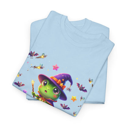 Cute Witch Frog T‑Shirt — Magical Mushroom Halloween Tee