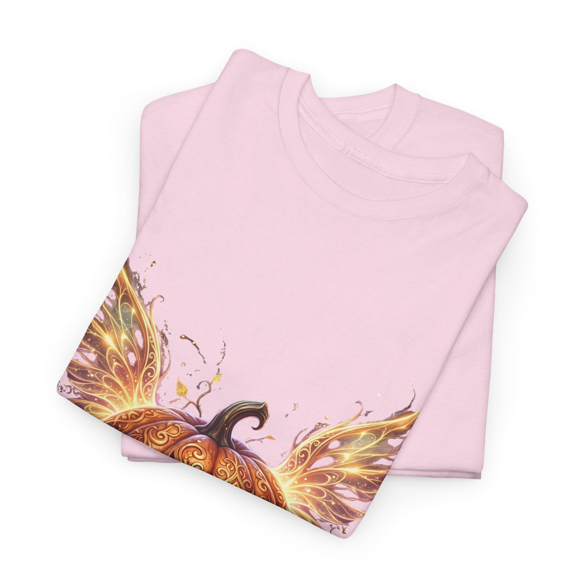 Halloween Pumpkin Tee — Winged Jack-O'-Lantern Graphic Shirt