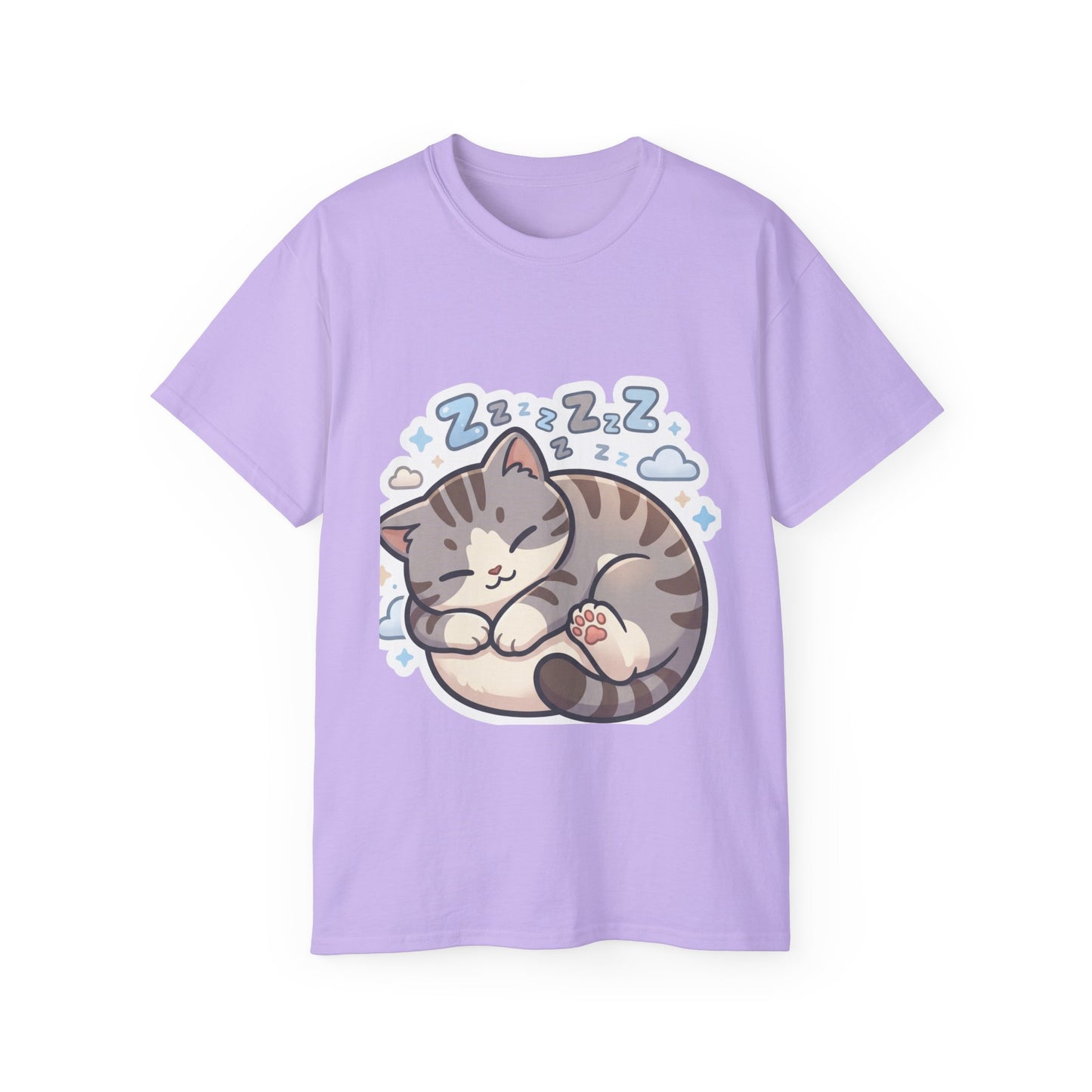 Sleeping Kitty T-Shirt — Cute Sleeping Cat Design (Zzz)