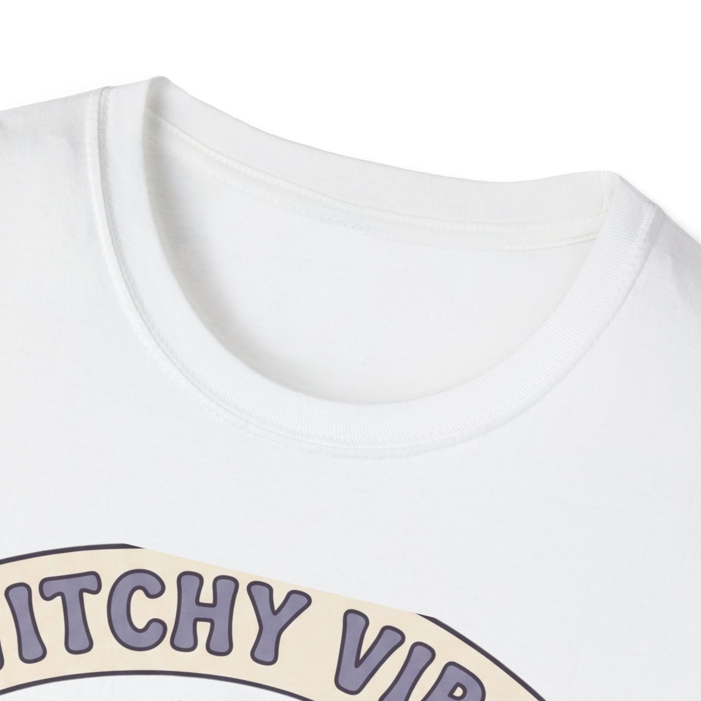 Witchy Vibes T‑Shirt — Cute Ghost Witch Halloween Tee