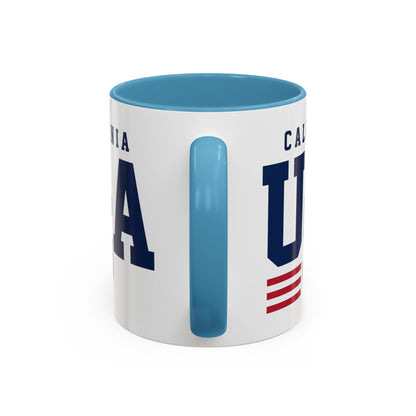 USA California Coffee Mug — Patriotic Accent 11/15oz