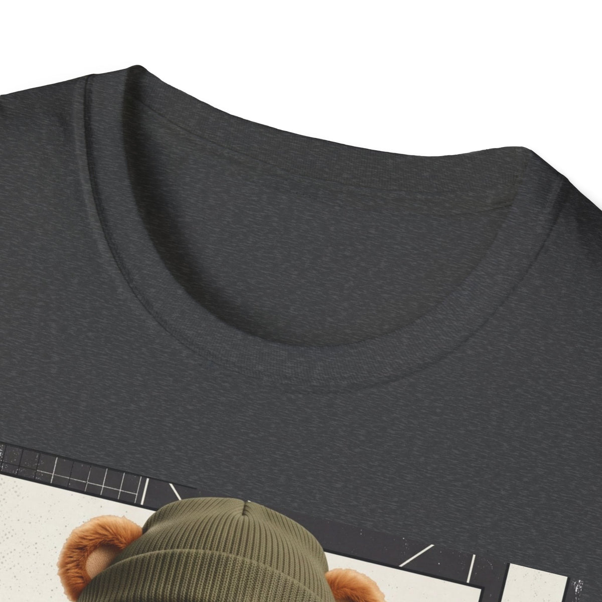 Teddy Bear Graphic T-Shirt — Streetwear Teddy in Beanie & Hoodie