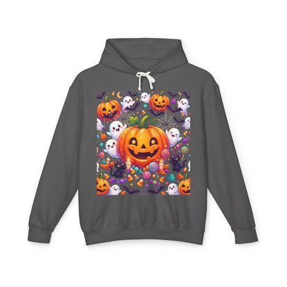 Halloween Pumpkin Hoodie — Cute Jack-o'-Lantern Candy Pattern