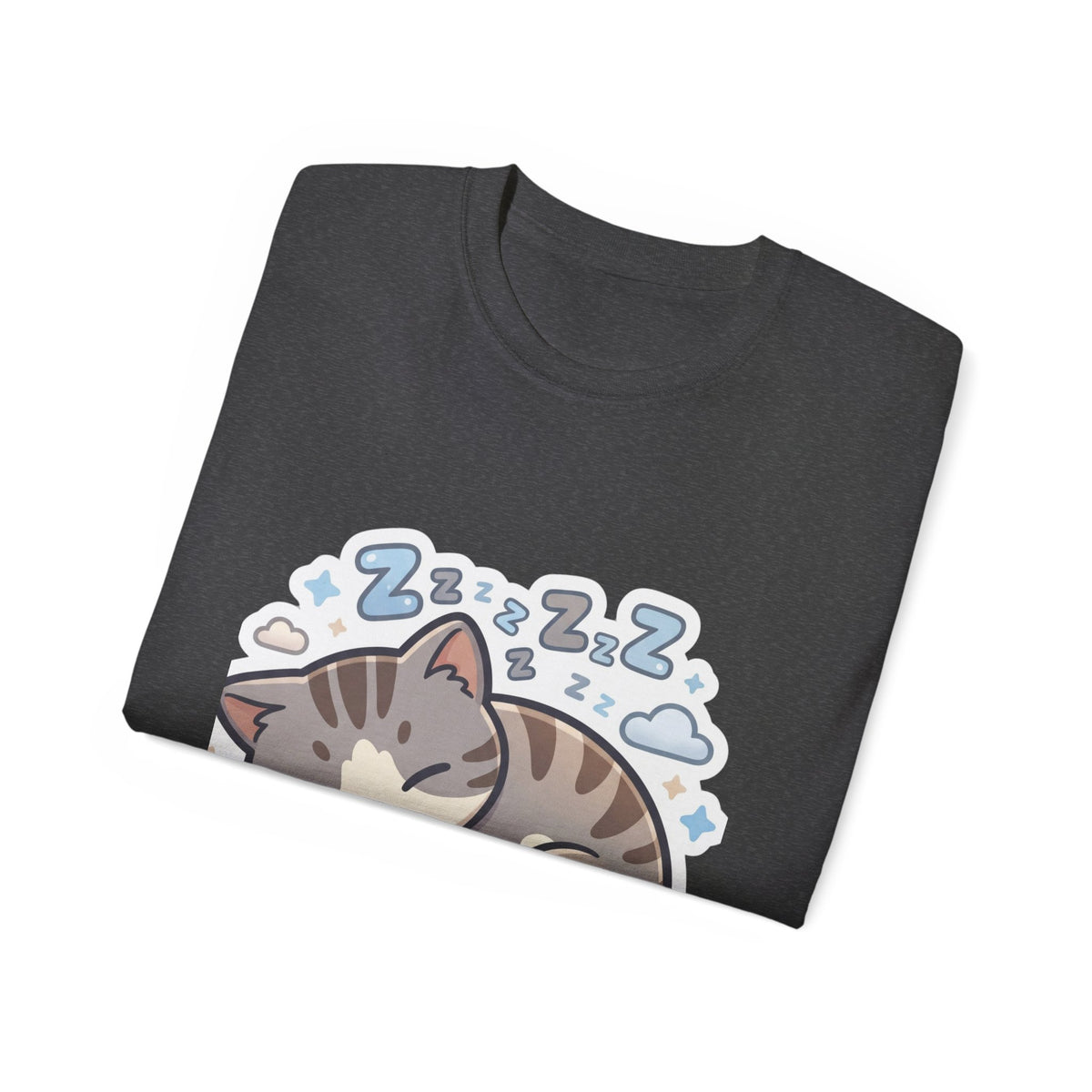 Sleeping Kitty T-Shirt — Cute Sleeping Cat Design (Zzz)