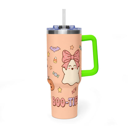 40oz Halloween Ghosts & Pumpkins Thermal Tumbler