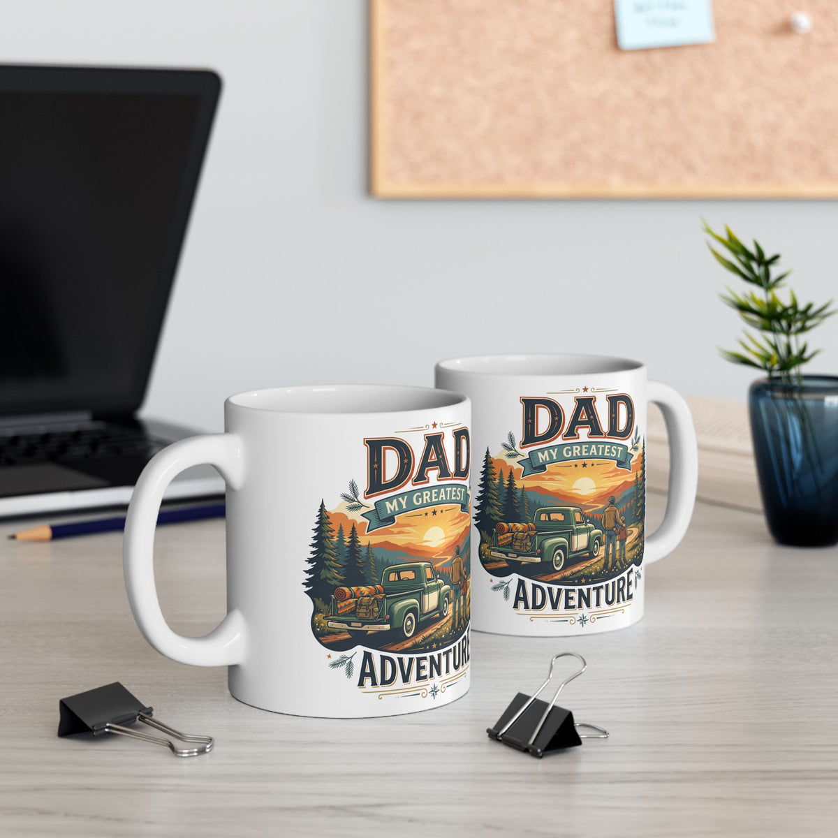 Adventure Awaits Nature Landscape Ceramic Mug