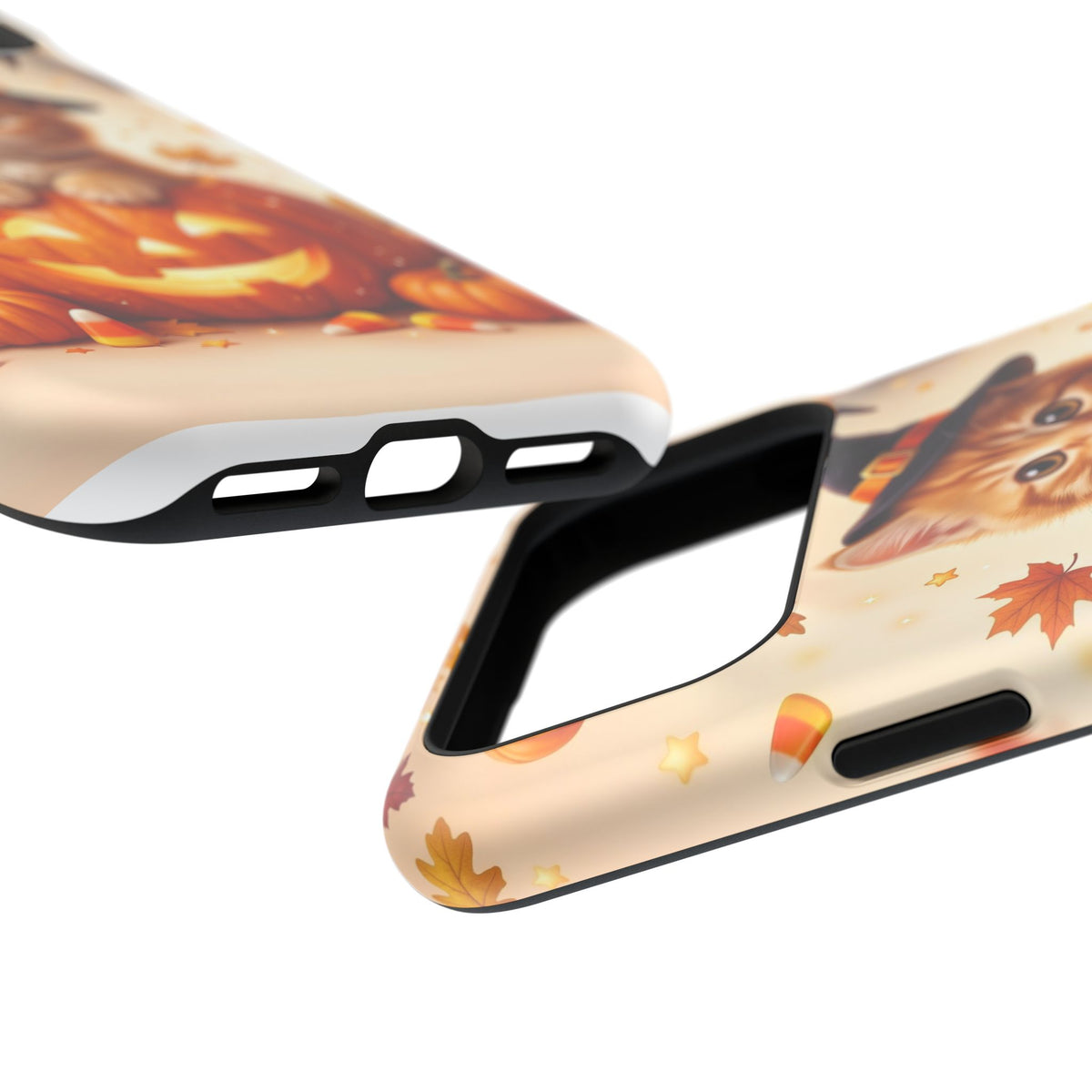 Halloween Kitten Pumpkin Phone Case — Magnetic Impact-Resistant