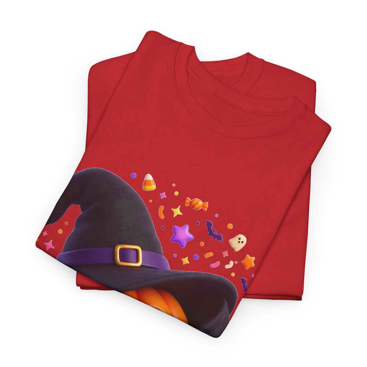Pumpkin Witch T-Shirt — Cute Halloween Jack-o'-Lantern with Witch Hat