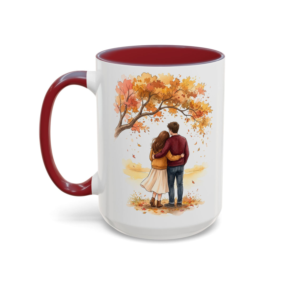 Autumn Couple Under Tree Coffee Mug