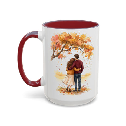 Autumn Couple Under Tree Coffee Mug