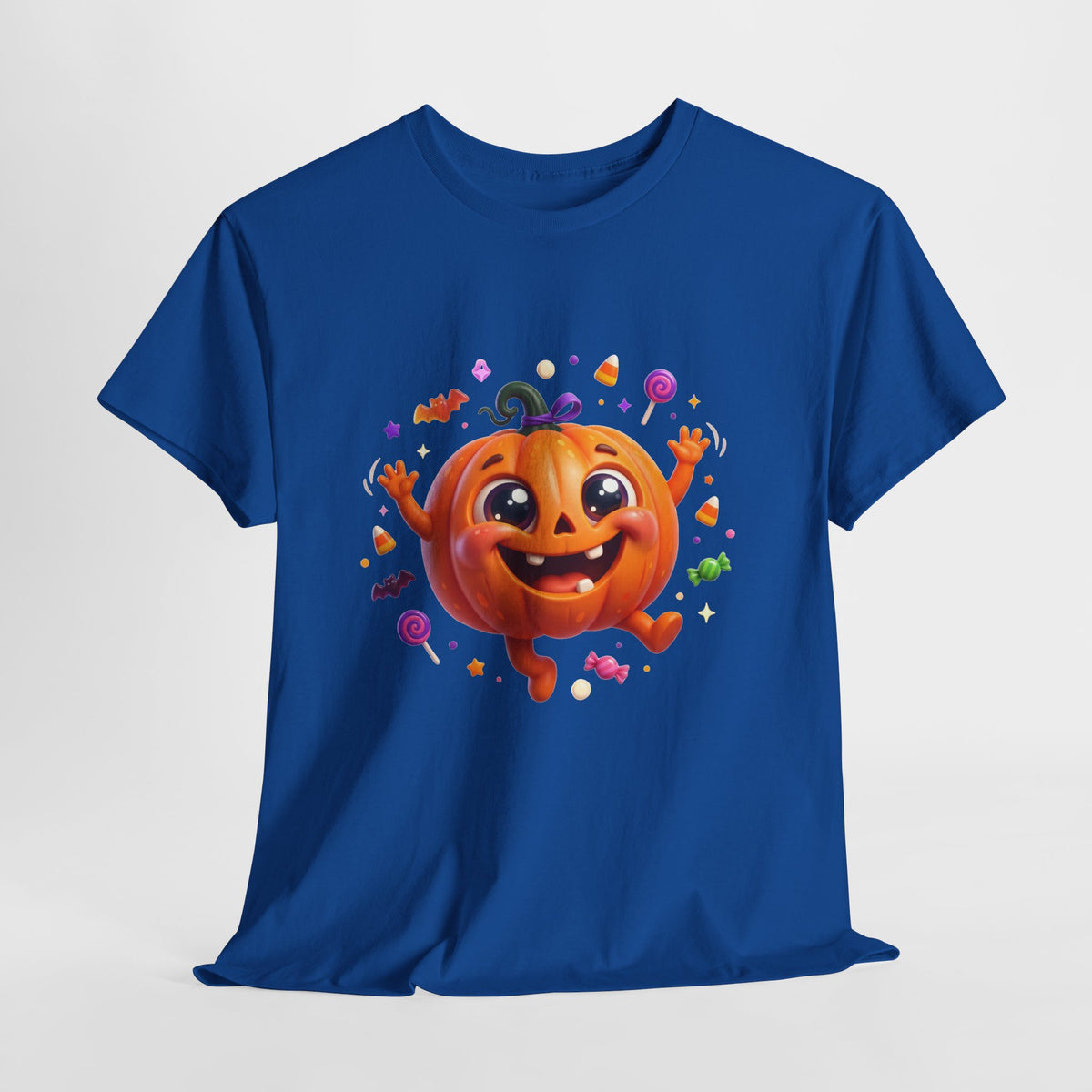 Halloween Pumpkin T‑Shirt — Happy Jack-O'-Lantern Candy Graphic Tee