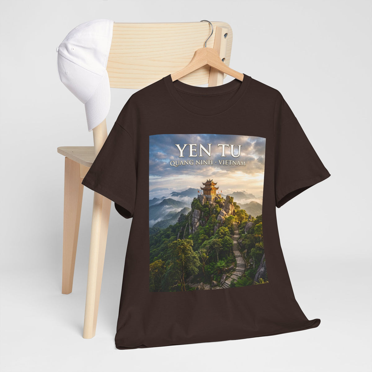 Yen Tu Mountain Scenic Tee – 'YEN TU: Listen to the Silence' Travel Photography T-Shirt