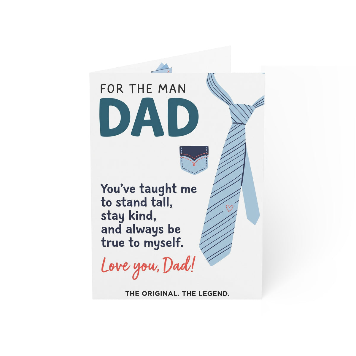 Dad Greeting Card – “For the Man, Dad” Father’s Day Card