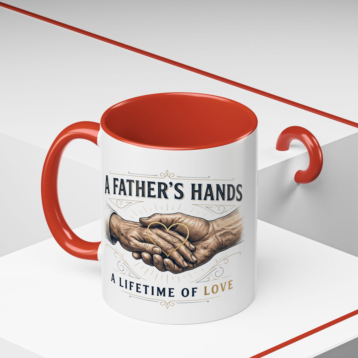 Father’s Hands, A Lifetime of Love Coffee Mug