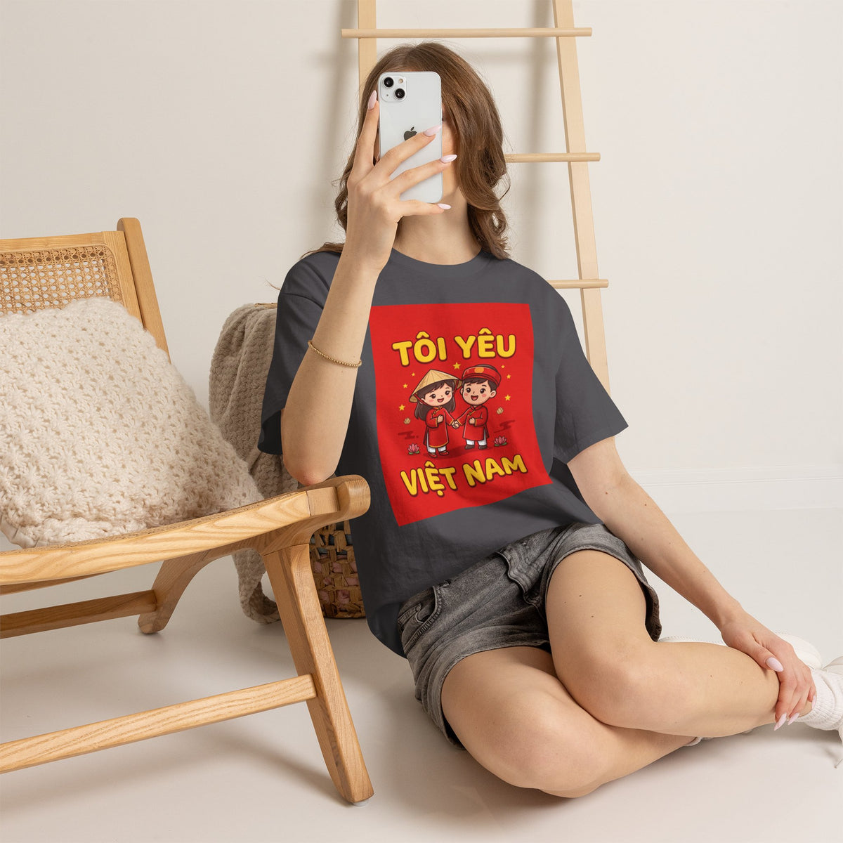 T-Shirt - "Tôi Yêu Việt Nam" Cute Couple Vietnam Pride Tee