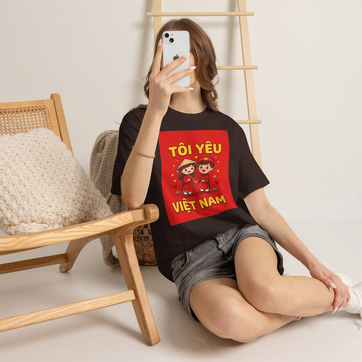 T-Shirt - "Tôi Yêu Việt Nam" Cute Couple Vietnam Pride Tee
