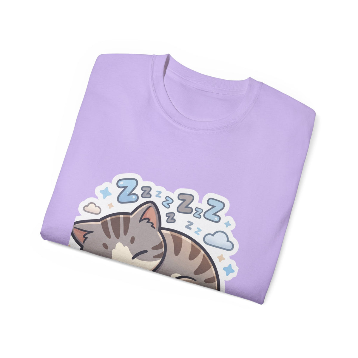 Sleeping Kitty T-Shirt — Cute Sleeping Cat Design (Zzz)