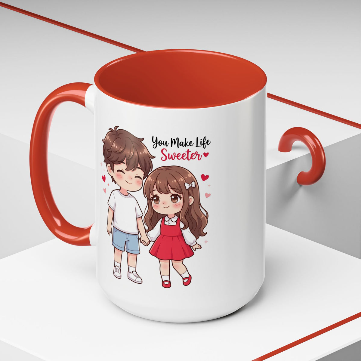 You Make Life Sweeter Couple Coffee Mug